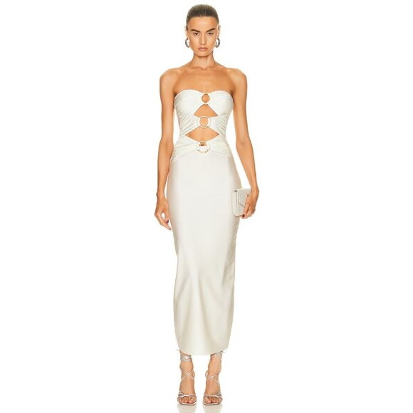 Shani Shemer Lily Maxi Dress in Cream - Picture 1 of 3